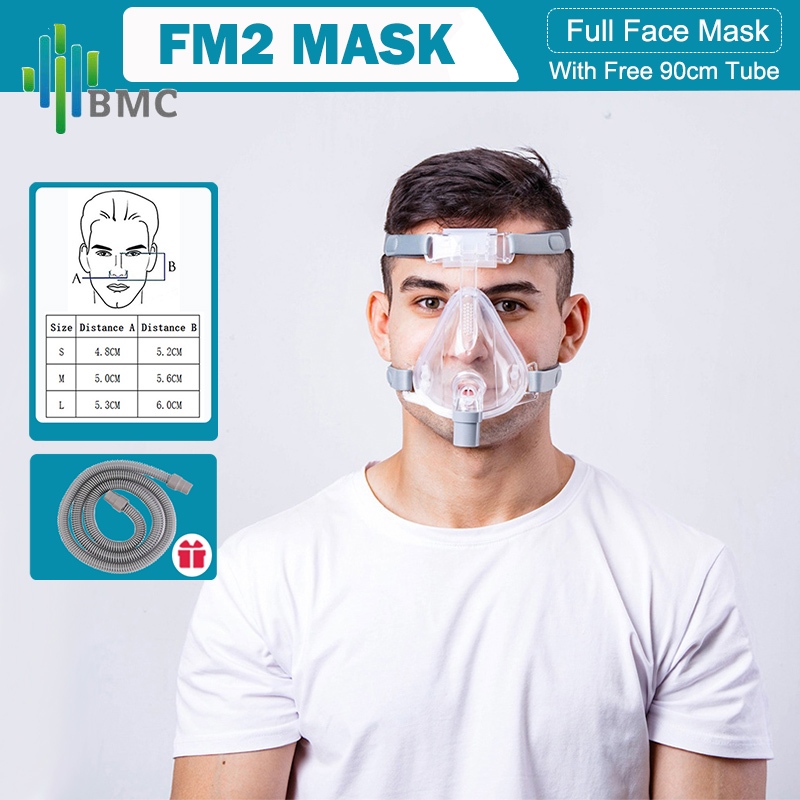 Bmc FM2 Full Face Mask CPAP Auto CPAP APAP BIPAP ขนาดเครื ่ อง S/M/L Full Face Mask Anti Snoring