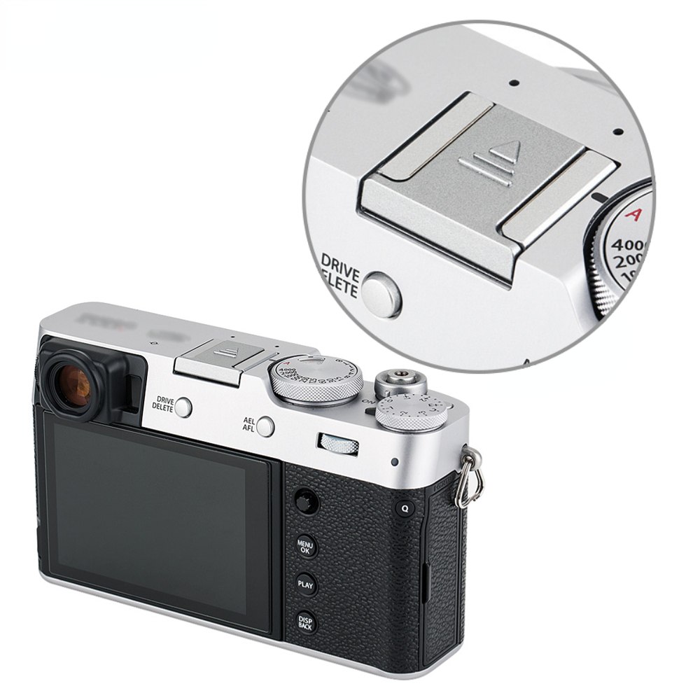 JJC Hot Shoe Cover Cap ฝาครอบรองเท้าร้อนสำหรับกล้อง Fuji Fujifilm X100VI X-S20 X-S10 X-T50 X-T30 II X-T20 X-T10 X-T4 X-T3 X-T2E X1 X-E X-E X-E X2E X-T1 X-T3 X-M5 X100F X100T X100S X-T100 GFX100