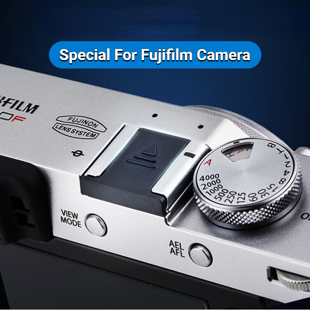 JJC Hot Shoe Cover Cap ฝาครอบรองเท้าร้อนสำหรับกล้อง Fuji Fujifilm X100VI X-S20 X-S10 X-T50 X-T30 II X-T20 X-T10 X-T4 X-T3 X-T2E X1 X-E X-E X-E X2E X-T1 X-T3 X-M5 X100F X100T X100S X-T100 GFX100