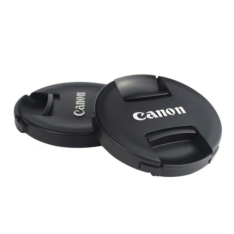 ฝาครอบเลนส ์ ด ้ านหน ้ า Center-Pinch Snap-on สําหรับ Canon กล ้ อง 49mm/52mm/55mm/58mm/62mm/67mm/72mm/77mm/77mm/82mm