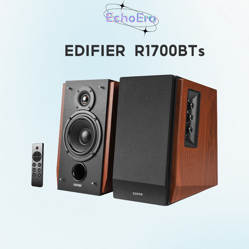 Edifier R1700BTs ลําโพงชั ้ นวางหนังสือบลูทูธ , บลูทูธ V5.0, ตู ้ ไม ้ คุณภาพ ,66W RMS รวมเอาต ์ พุต