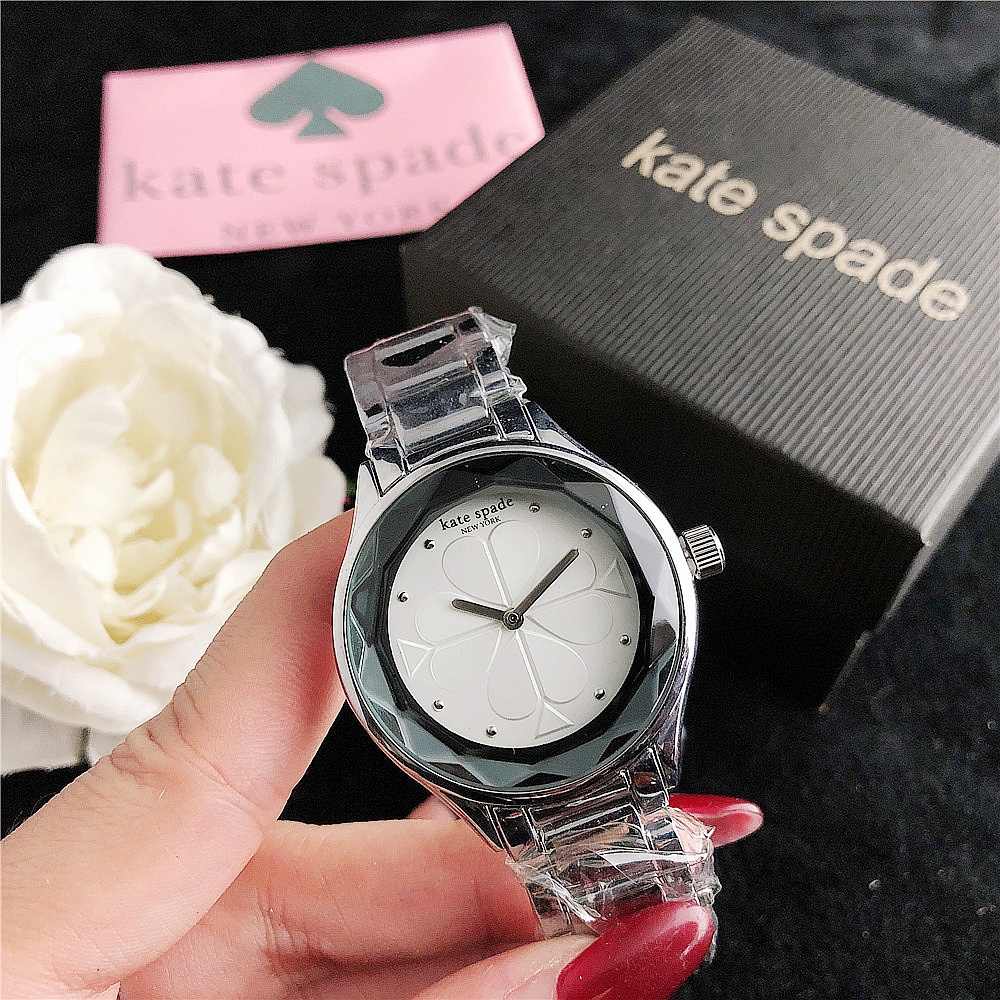 Kate Spade นาฬิกาผู ้ หญิงธุรกิจแฟชั ่ นนาฬิกาสแตนเลสลําลองนาฬิกาผู ้ หญิง