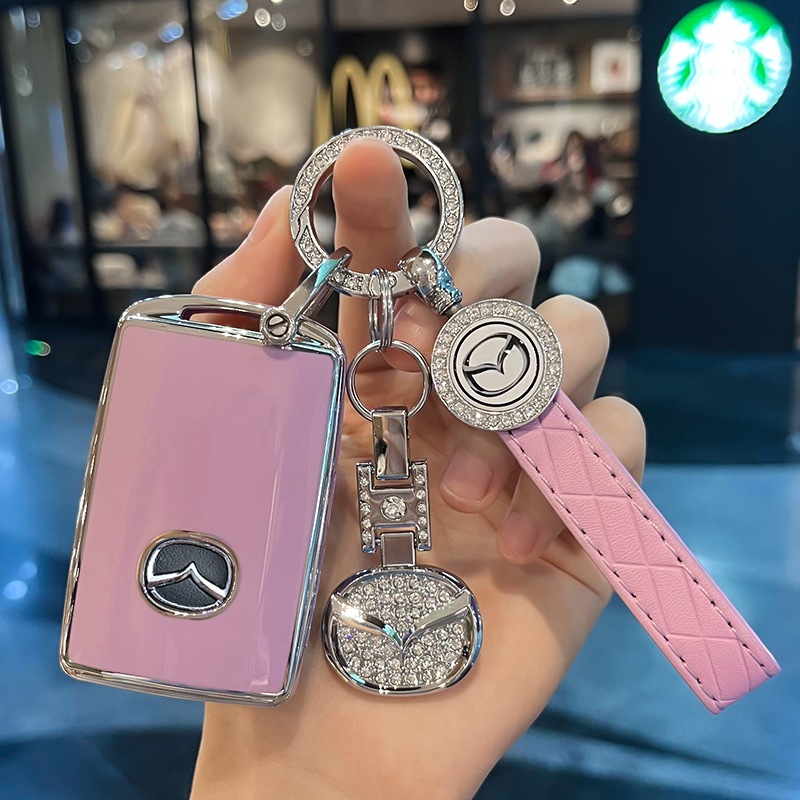 Mazda รถ 2/3ปุ ่ มสําหรับ mazda mazda cx30/mazda 3/mazda 2/cx-3/cx-5/skyactiv พวงกุญแจ