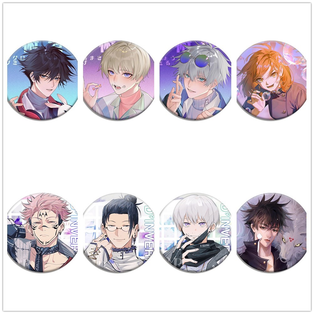 อะนิเมะ Jujutsu Kaisen Yuji Itadori Kugisaki Nobara Badge ปุ ่ มเข ็ มกลัด Pins คอสเพลย ์ คอลเลกชันของเล ่ นกระเป ๋ าตกแต ่ งของขวัญแฟชั ่ น