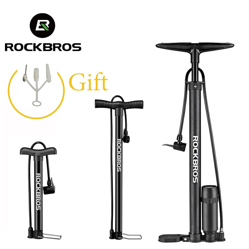 ROCKBROS ที่สูบลม 150PSI สําหรับจักรยาน มอเตอร์ไซค์ พกพาสะดวก