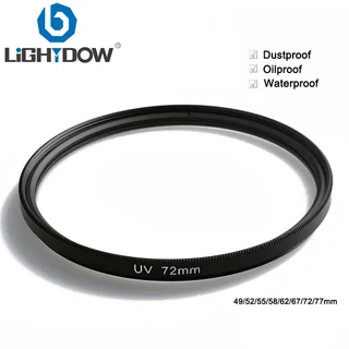 Lightdow UV เลนส ์ กรองกันฝุ ่ นกันน ้ ําเลนส ์ ป ้ องกันตัวกรองสําหรับ 49/52/55/58/62/67/72/77/82mm