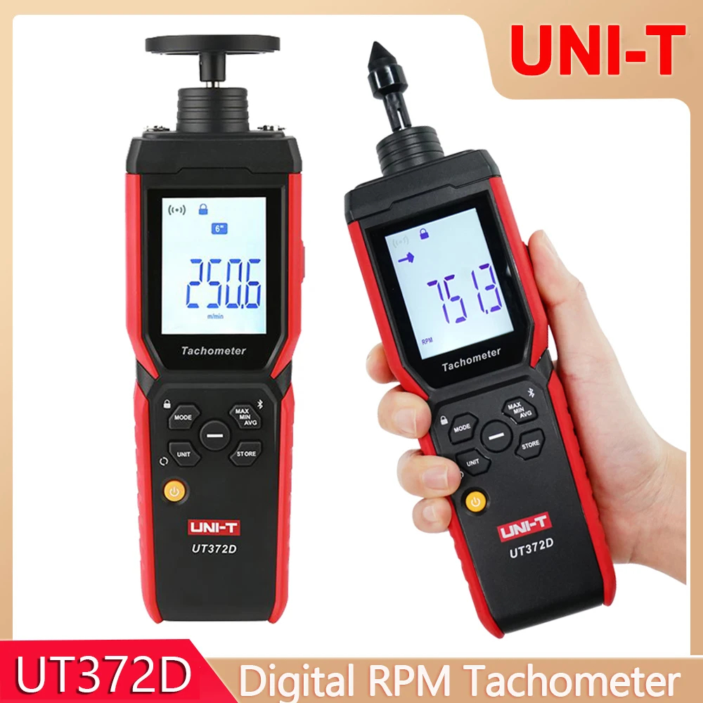 【Local Delivery】UNI-T UT372D 2-in-1 Digital tachometer เครื่องวัดความเร็วรอบเครื่องยนต์ดิจิทัล