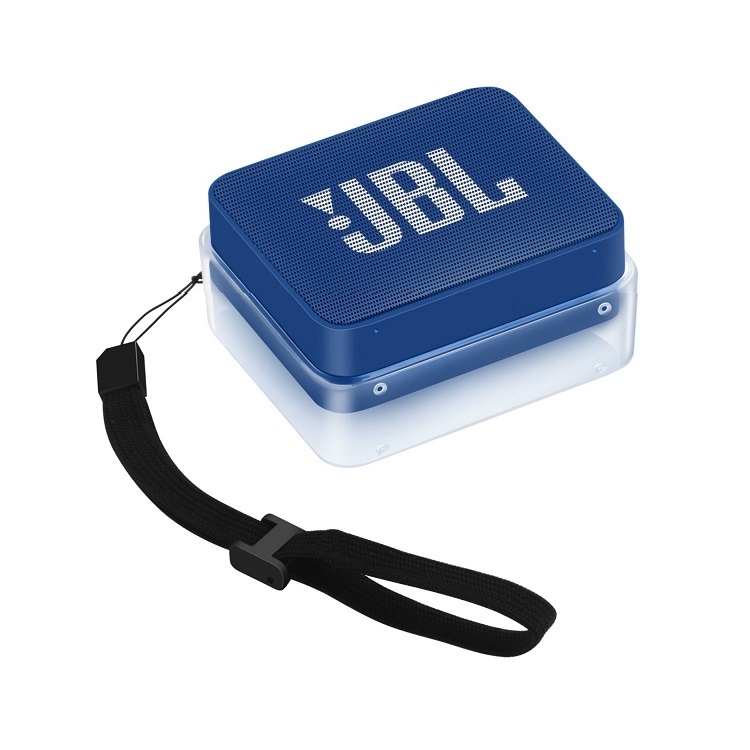เคส TPU ป้องกันผิวพร้อมสายคล้องมือสำหรับลำโพง JBL GO 2 ที่รองรับ Bluetooth