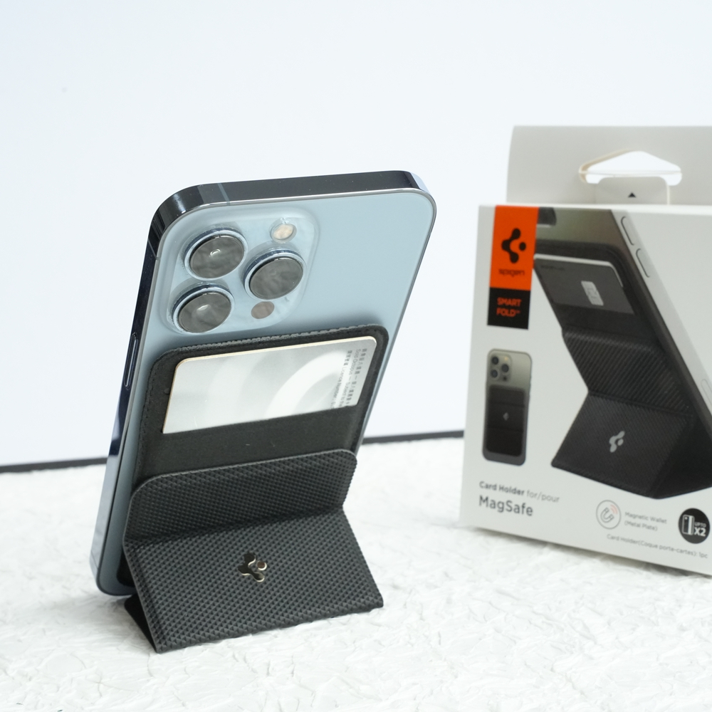 Spi gen สมาร ์ ทพับกระเป ๋ าสตางค ์ แม ่ เหล ็ กสําหรับiPhone 15 Pro Max Kickstandพับผู ้ ถือบัตรสําหรับiPhone 14 Pro MaxสําหรับiPhone 13 Pro Maxอุปกรณ ์ เสริม