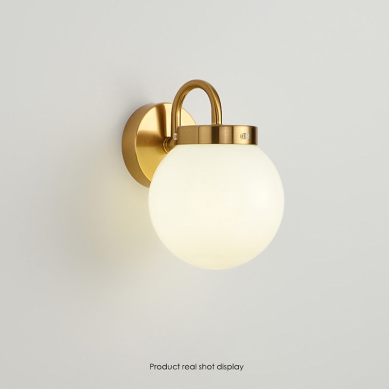 โคมไฟติดผนังสมัยใหม ่ Nordic LED แก ้ ว Lampshape โคมไฟติดผนังในร ่ มตกแต ่ งห ้ องสําหรับโรงแรมห ้ องนอนข ้ างเตียงห ้ องนั ่ งเล ่ น Light