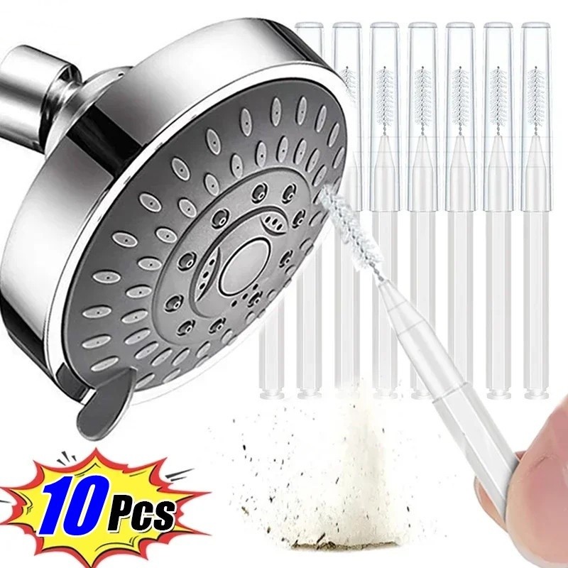 [10Pcs Shower Nozzle Cleaning Brush][Anti Clogging  Multifunctional  Mini Hole Cleaning  Brush]
