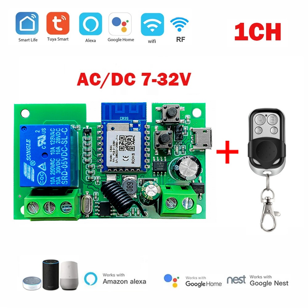 ชีวิตอัจฉริยะ Tuya ประตูอัตโนมัติ WiFi ประตูอัตโนมัติ WiFi RF ไร ้ สายสมาร ์ ทสวิทช ์ Controller Home รีเลย ์ โมดูล USB 433mhz รีโมทคอนโทรล – โปรปัง