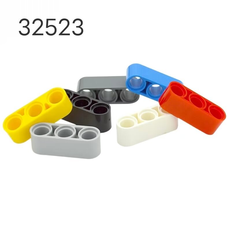 32523 เทคโนโลยีอนุภาคขนาดเล็กอาคารบล็อกชิ้นส่วนจํานวนมาก1x3ที่มี3หลุมแขนหนาคานตรงมอค