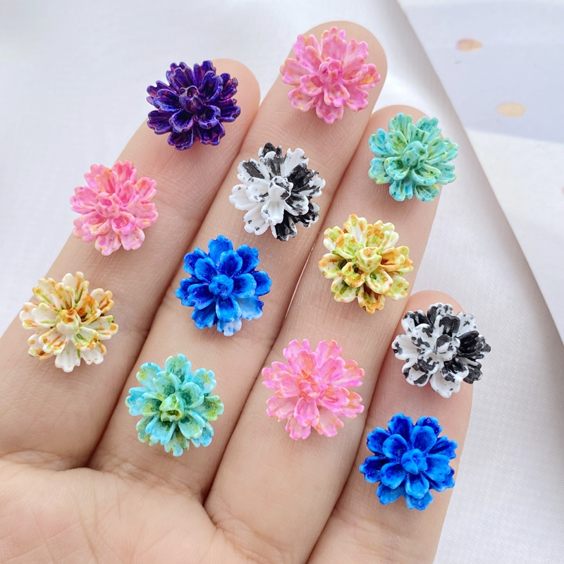 30 ชิ ้ น/Batch 3D ดอกไม ้ รูปแบบ , สีไล ่ ระดับสี , ใช ้ สําหรับตกแต ่ งเล ็ บ DIY