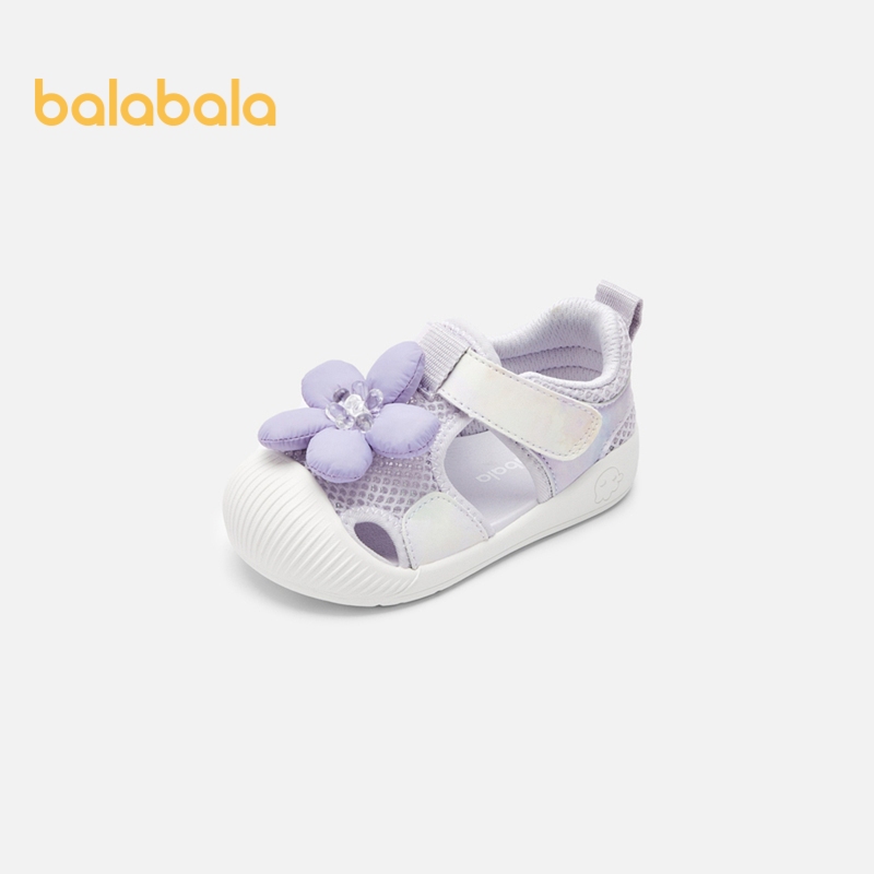 Balabala รองเท้าเด็ก เด็กเดินรองเท้ารองเท้าเด็กผู้หญิงสมบัติรองเท้าตาข่ายระบายอากาศฤดูร้อนศิลปะรองเท้ากันลื่น