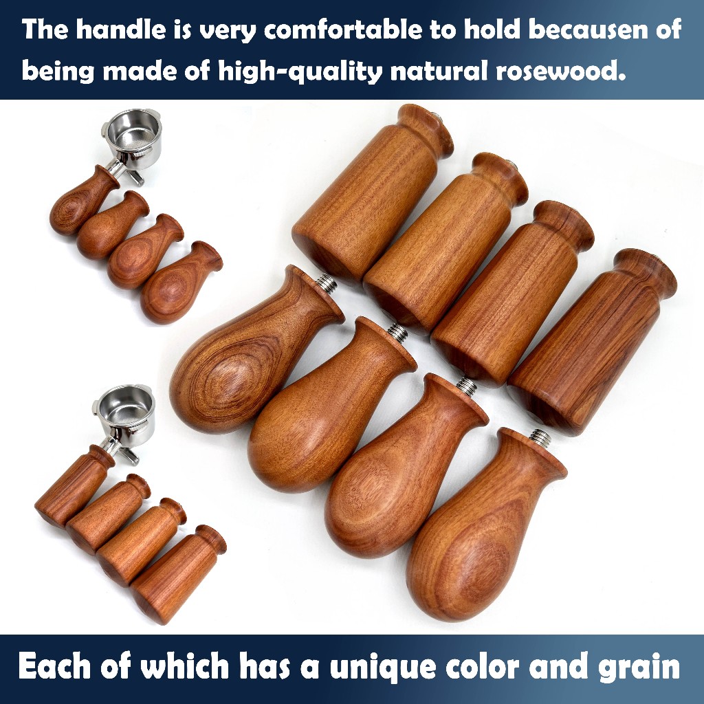 Neouza M10 M12 Portafilter Rosewood Handle Espresso กาแฟเครื ่ องไม ้ Handle Coffee Maker Cafe เครื ่ องมืออุปกรณ ์ เสริมสําหรับ Barista