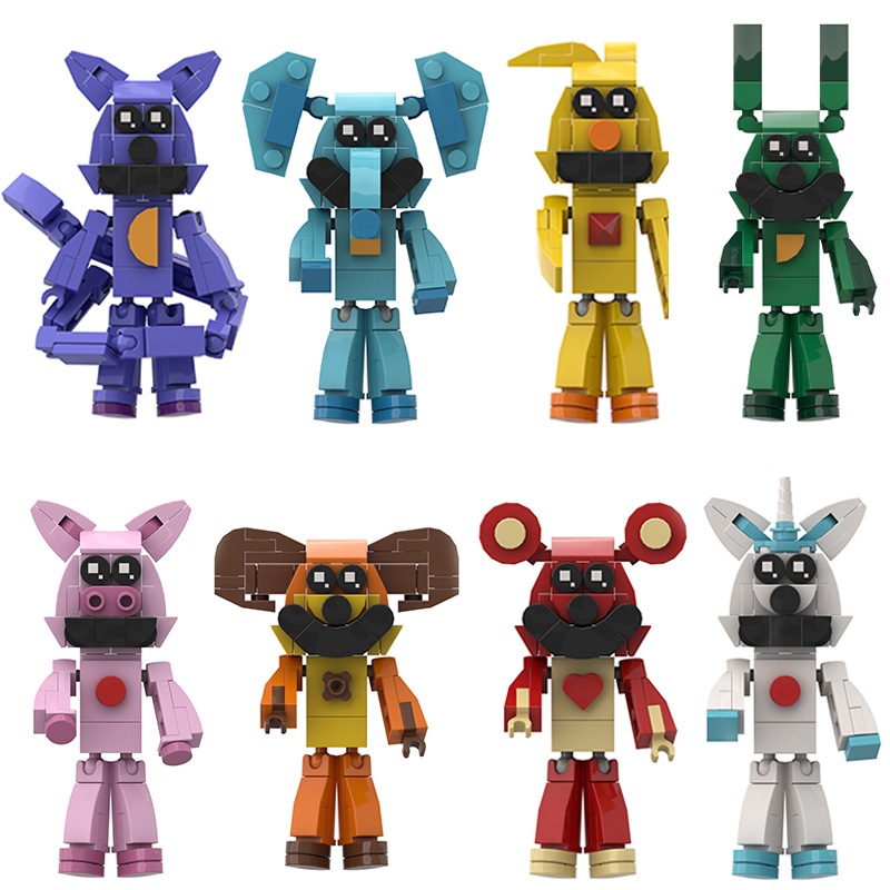 8 สไตล์ยิ้ม Critters Building Blocks ของเล่น Dogday และ Catnap Block ปริศนาแมว Nap สุนัขวัน Catnat Action Figure ของขวัญวันเกิด