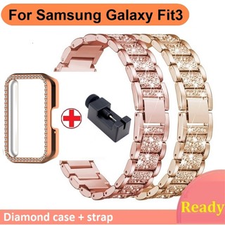 Diamond  เคส + สาย samsung galaxy fit 3 สาย Samrt นาฬิกาเพชร…