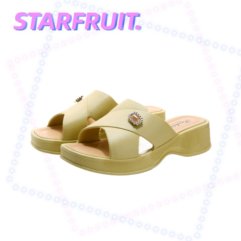Toe Baring Sandal ผู ้ หญิงใหม ่ พลาสติก Peep-Toe รองเท ้ าแตะผู ้ หญิงสวมใส ่ ด ้ านนอกแฟชั ่ น All-Match Chunky Heel กลางส ้ น