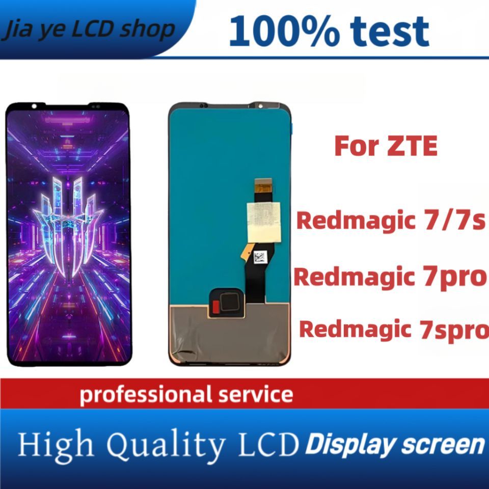 Original Amoled สําหรับ ZTE Nubia Red Magic 7 Red Magic 7s Redmagic 7 Pro Redmagic 7s Pro จอแสดงผล LCD หน้าจอสัมผัส