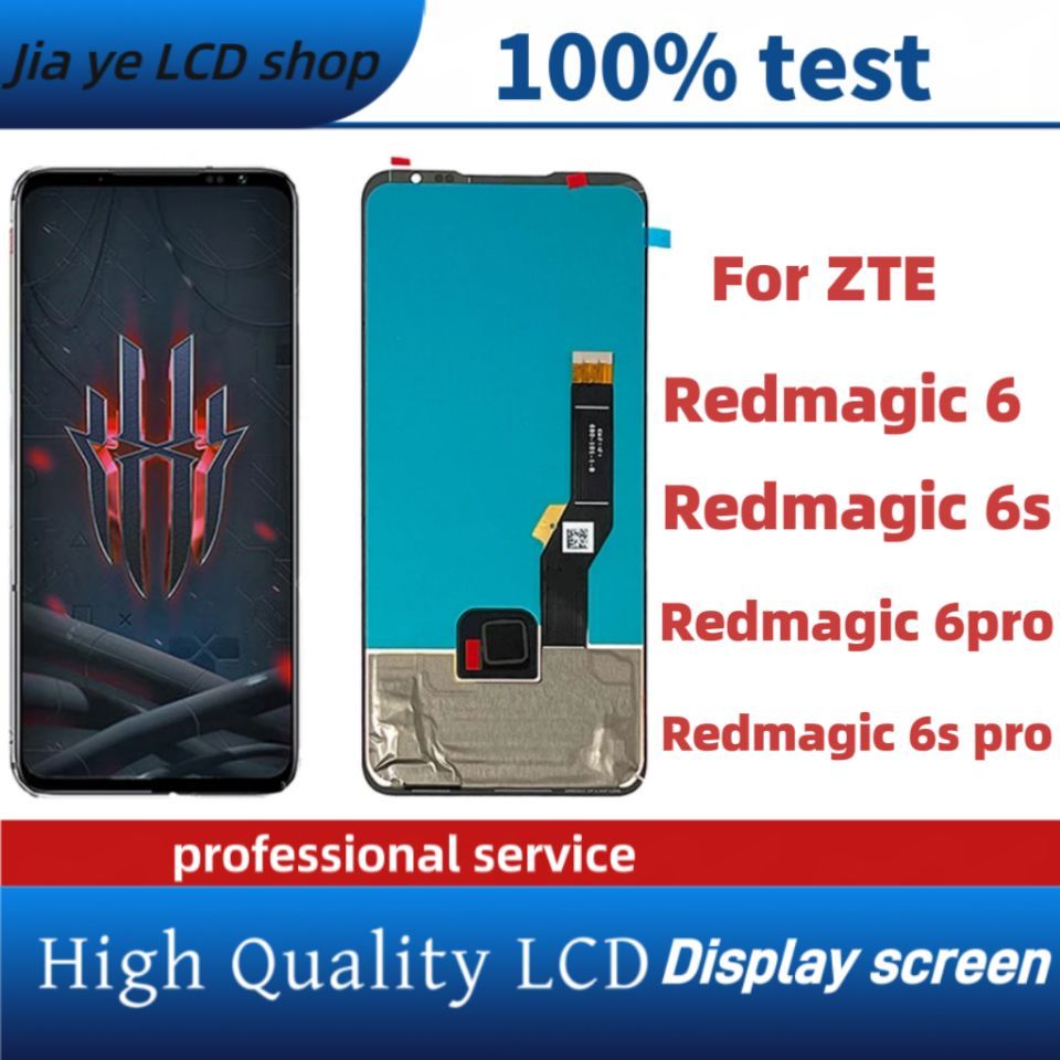 AMOLED สําหรับ ZTE Nubia Red 6 Redmagic 6 Pro Redmagic 6s Redmagic 6s Pro จอแสดงผล LCD หน้าจอสัมผัส