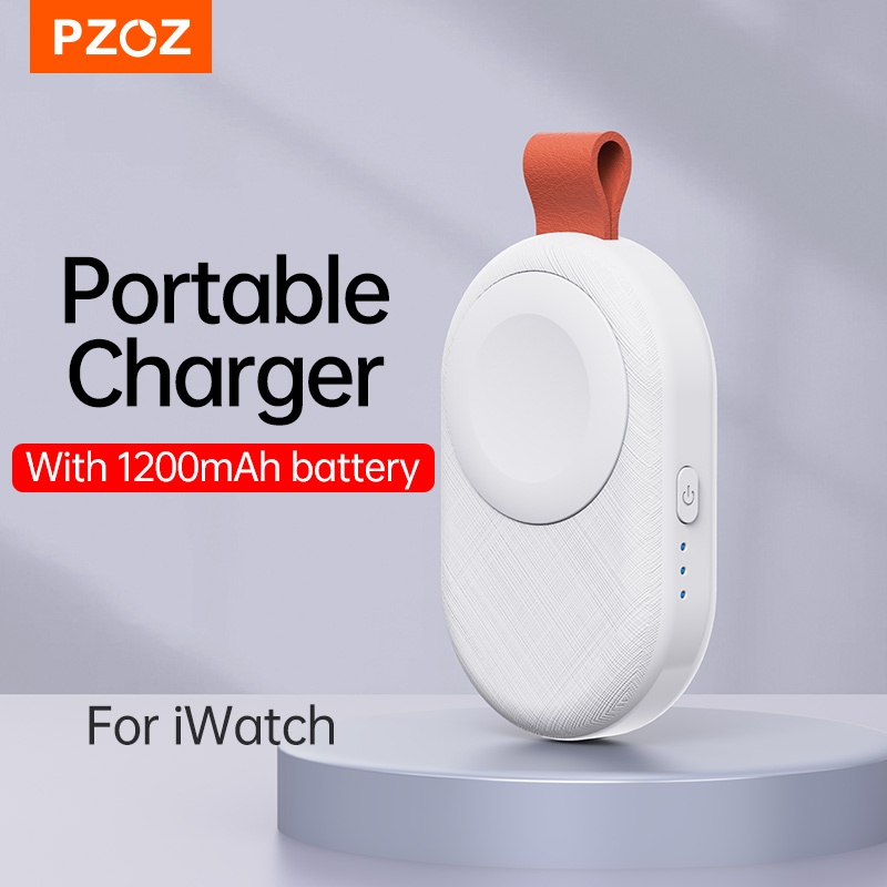 Pzoz Mini Power Bank สําหรับ Apple Watch Ultra2 10 9 8 7 SE 6 5 4 3 2 แบบพกพา PowerBank สําหรับ iWatch Series เครื่องชาร์จไร้สายแบตเตอรี่สํารอง
