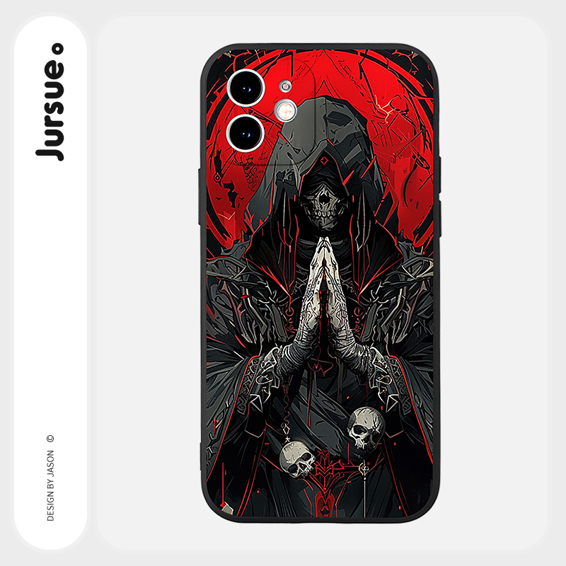 JURSUE เคสไอโฟน เคสซิลิโคนนุ่มกันกระแทกการ์ตูนอนิเมะตลก เคสโทรศัพท์  for iPhone 16 15 14 13 12 11 Pro Max SE 2020 X XR XS 8 7 Plus พลัส Y5076Q
