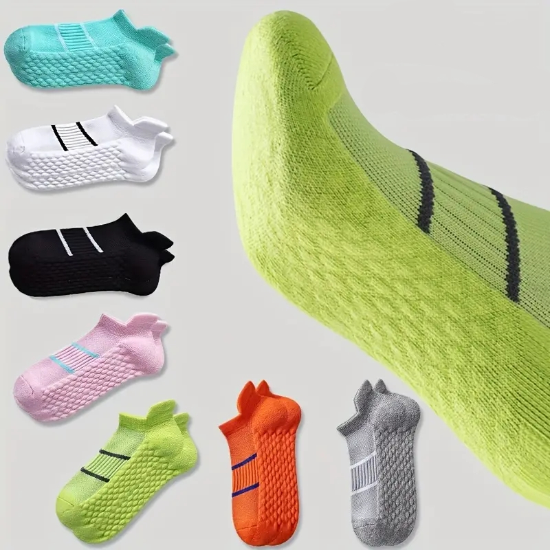 D646 ผู ้ ชายผู ้ หญิง Unisex กีฬาถุงเท ้ าระบายอากาศ Anti-slip หูยก Shock-ดูดซับวิ ่ ง Swe