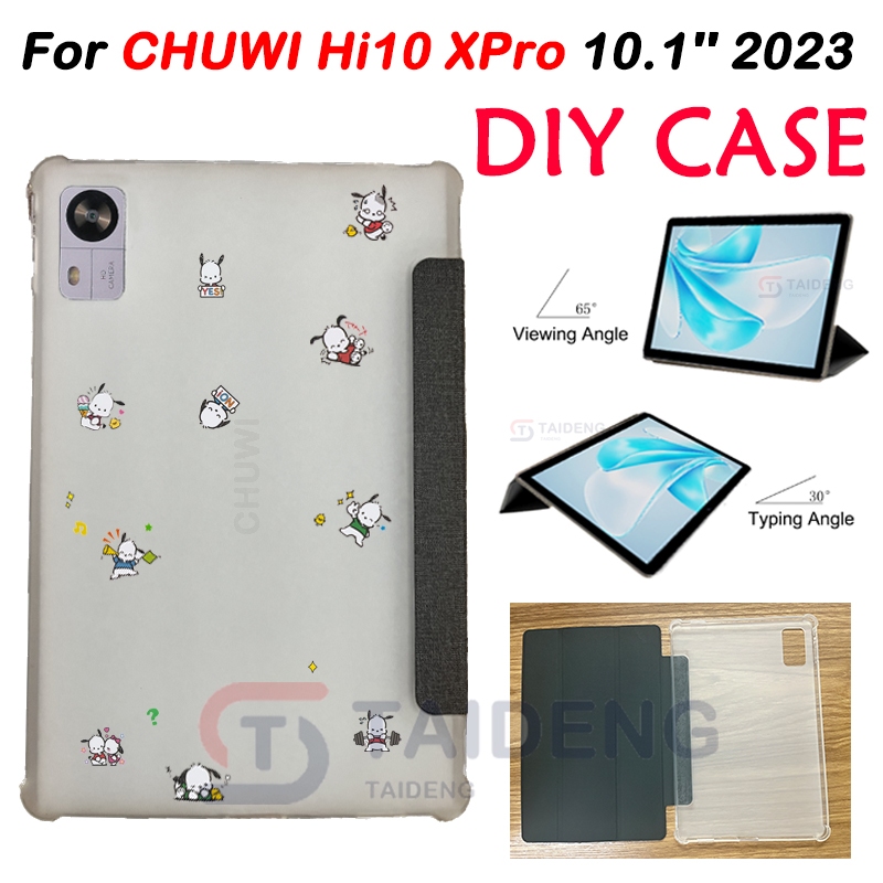 สําหรับ CHUWI Hi10 XPro 10.1 นิ้ว 2023 โปร่งใส DIY ฝาครอบแท็บเล็ตพีซี Android 13 Hi10XPro แฟชั่น Fli
