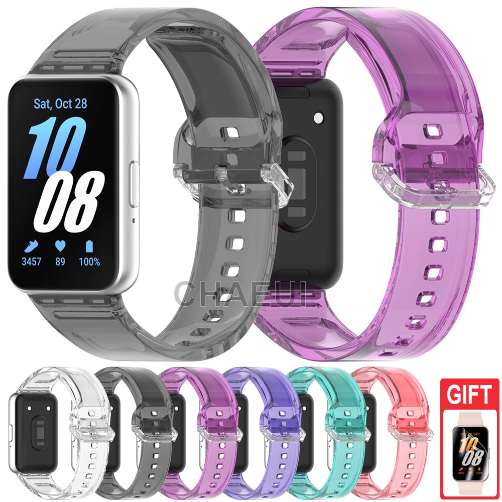 สายรัดข ้ อมือซิลิโคนใสสําหรับ Galaxy Fit 3