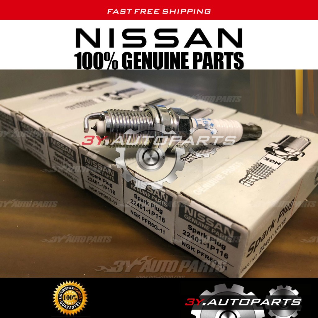 ของแท ้ 22401-1P116 PFR6G11 ( 6 ชิ ้ น ) Platinum Spark Plug สําหรับ Nissan Cefiro A32 A33 NAZA RIA