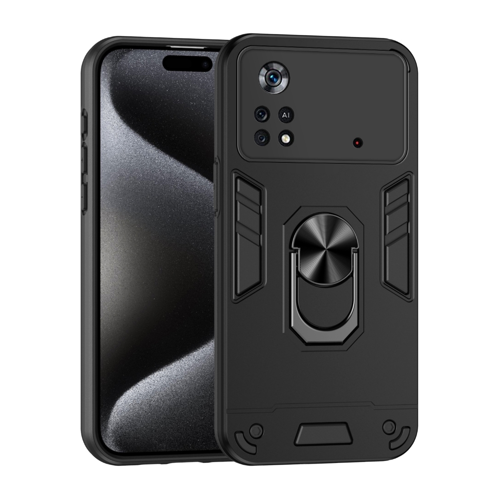 สําหรับ Xiaomi Poco X4 Pro 5G , เคสป ้ องกันเกราะ , 360 แหวนหมุน , ขาตั ้ งโทรศัพท ์ , ขาตั ้ งรถยนต ์ , โทรศัพท ์ ฤดูใบไม ้ ร ่ วงป ้ องกันกรณี