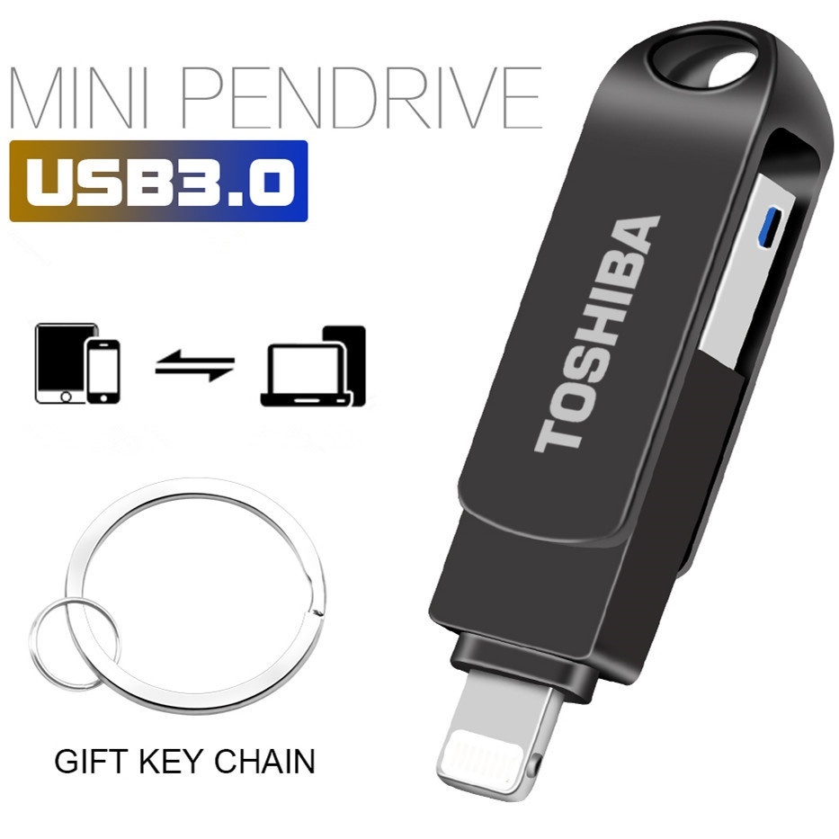 Toshiba 2 in 1 iXpand 2TB Usb แฟลชไดรฟ์ Pendrive ความเร็วสูงสําหรับโทรศัพท์ Pendrive Storage