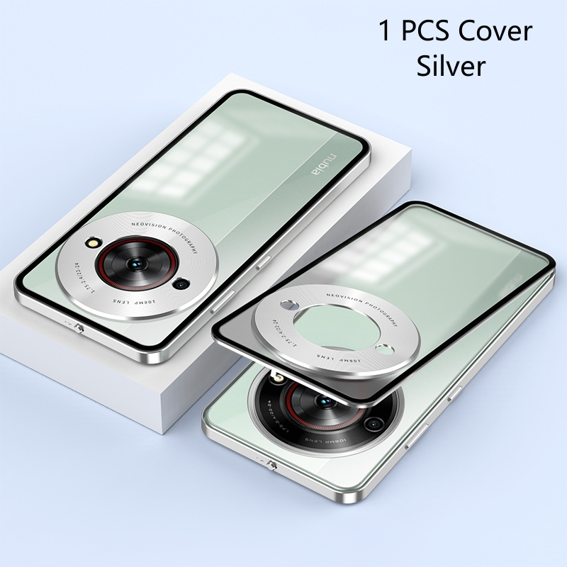 อลูมิเนียมอัลลอยด ์ กรอบโลหะสําหรับ ZTE Nubia Focus 5G NX302J ปลอก Matte ผิวรู ้ สึก Clear โทรศัพท ์ อะคริลิคปกหลังกันกระแทกกันชน