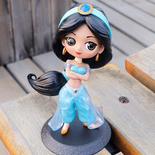 35 สไตล ์ 14 ซม.Q รุ ่ นเจ ้ าหญิงหิมะสีขาว Elsa Anna Rapunzel จัสมิน Cinderella โซเฟีย Ariel Mulan Alice Arale PVC ตัวเลขการกระทําเค ้ กตุ ๊ กตาของเล ่ น