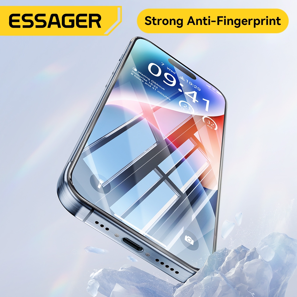 Essager ฟิล ์ มกันรอยแบบเต ็ มหน ้ าจอโปร ่ งใส HD สําหรับ iP 13-15 - รูปที่ 5