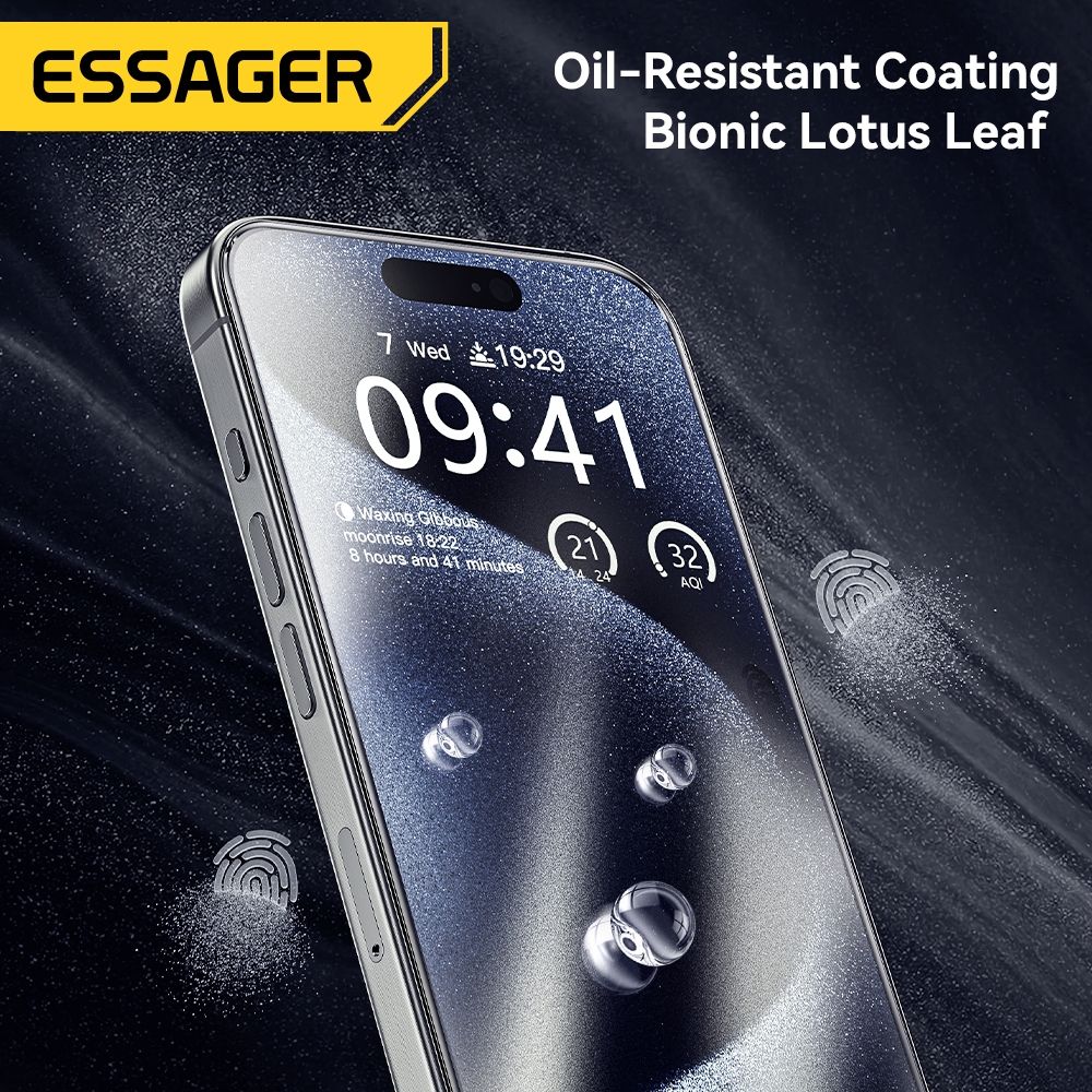 Essager ฟิล ์ มกันรอยแบบเต ็ มหน ้ าจอโปร ่ งใส HD สําหรับ iP 13-15 - รูปที่ 3