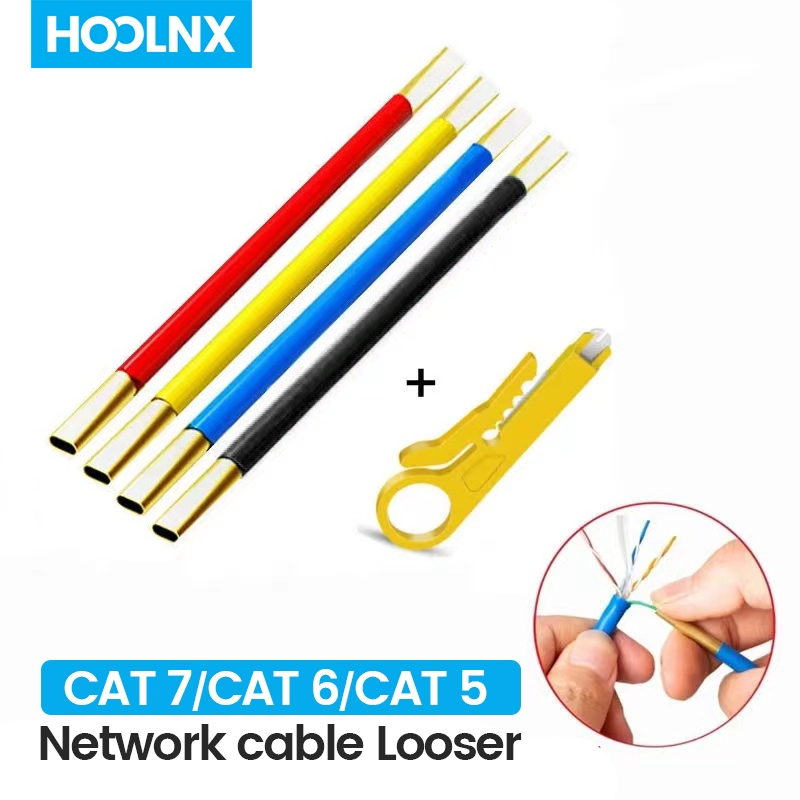 Hoolnx เครื่องมือบิดลวด, เครื่องคลายสายเคเบิลเครือข่าย, เครื่องหนีบวิศวกรสําหรับ CAT5/CAT6/CAT7 และ Tel Wires คู่แยกเครื่องมือ