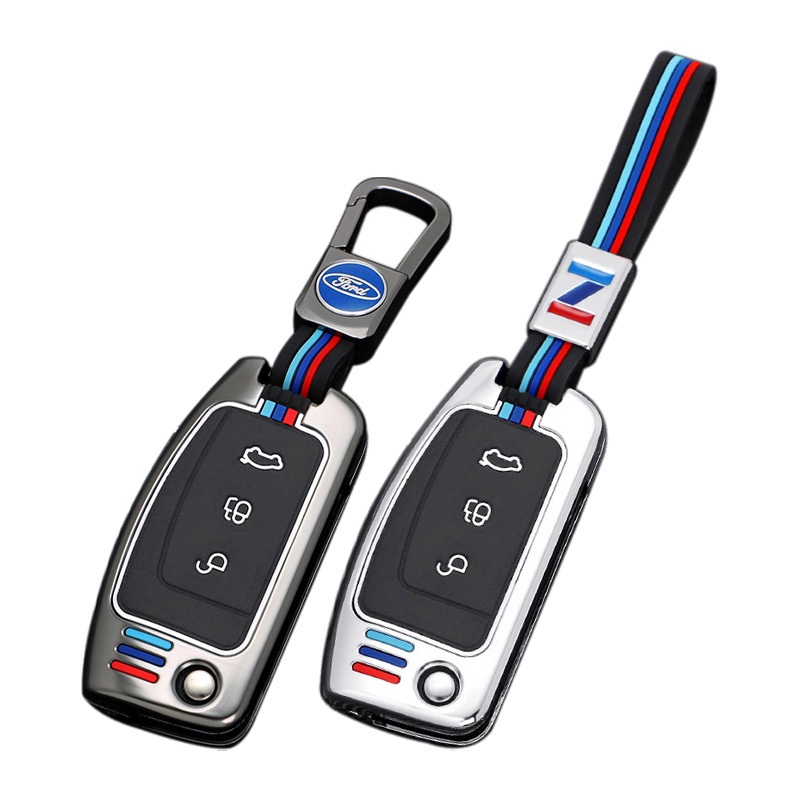 [ของขวัญหรูหรา] ฝาครอบเคสกุญแจ Ford สําหรับ Ford New Fiesta Focus Ecosport