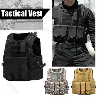 Tactical Vest เสื้อกั๊กยุทธวิธีกองกำลังพิเศษต่อสู้กลางแจ้ง เ…