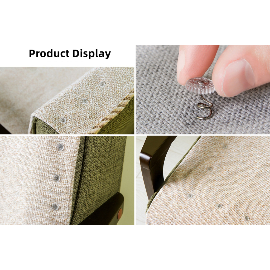 [10 ชิ้น] เบาะรองนั่งโซฟา ผ้าปูที่นอน กันลื่น สกรูเกลียว เกลียว สเตนเลส บิดเล็บ - รูปที่ 5