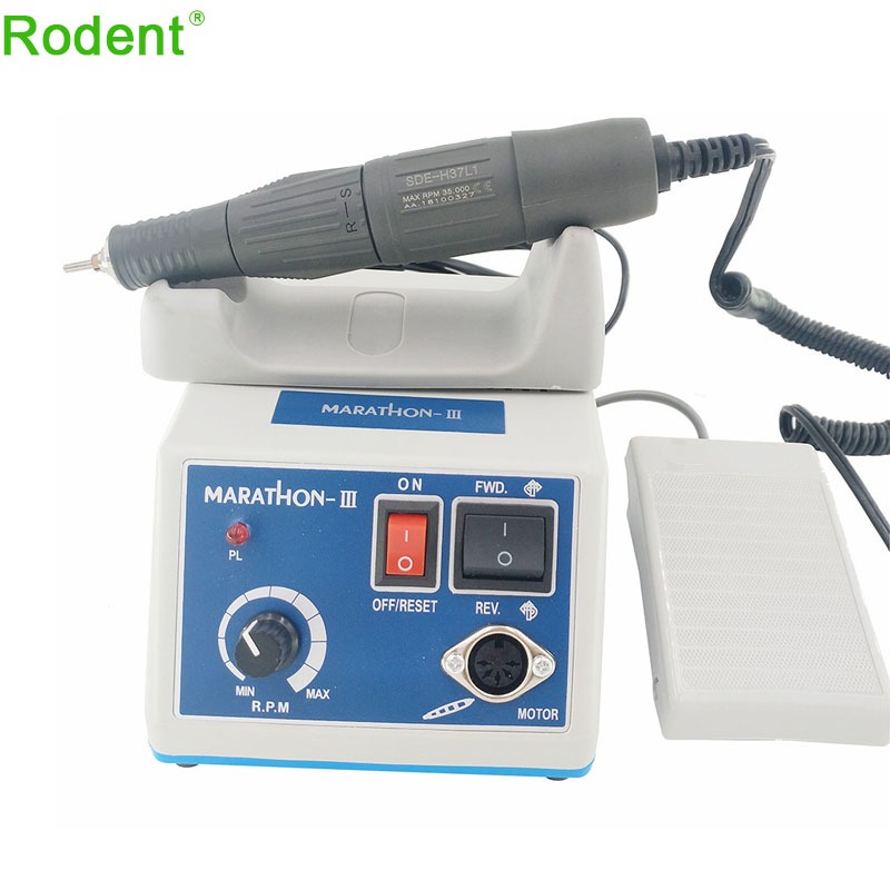 อุปกรณ ์ ห ้ องปฏิบัติการทันตกรรม Micromotor ขัด Micro Motor Handpiece Fit 35000 RPM Marathon Machine