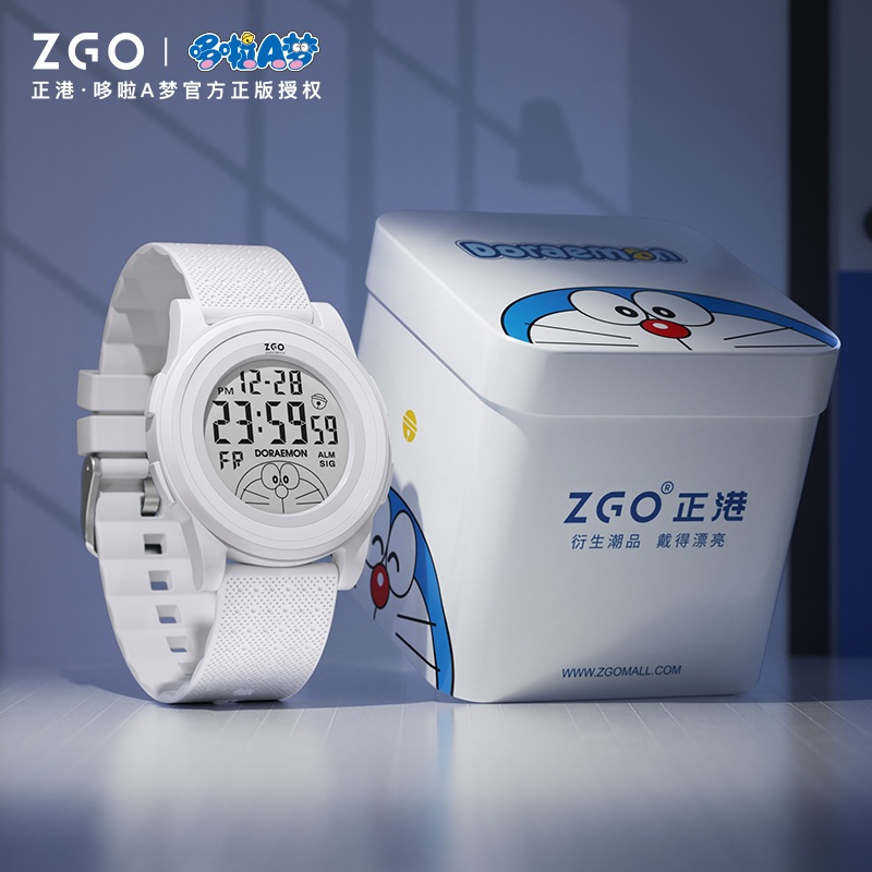 ZGO x Doraemon ใหม ่ มัลติฟังก ์ ชั ่ นกันน ้ ํา Luminous Exam เฉพาะชายหญิงนาฬิกานักเรียน 8592
