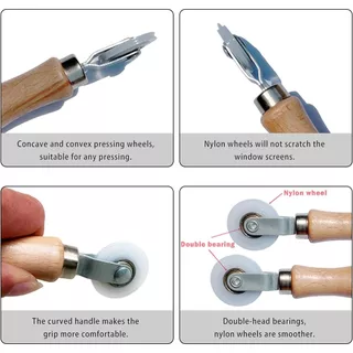Digidrive เครื่องมือลูกกลิ้งยาง สเตนเลส ทนทาน สําหรับซ่อมแซมหน้าต่าง สําหรับซ่อมแซมหน้าจอประตู Screen Rolling Tool สำหรับติดตั้งหน้าต่างและจอประตู