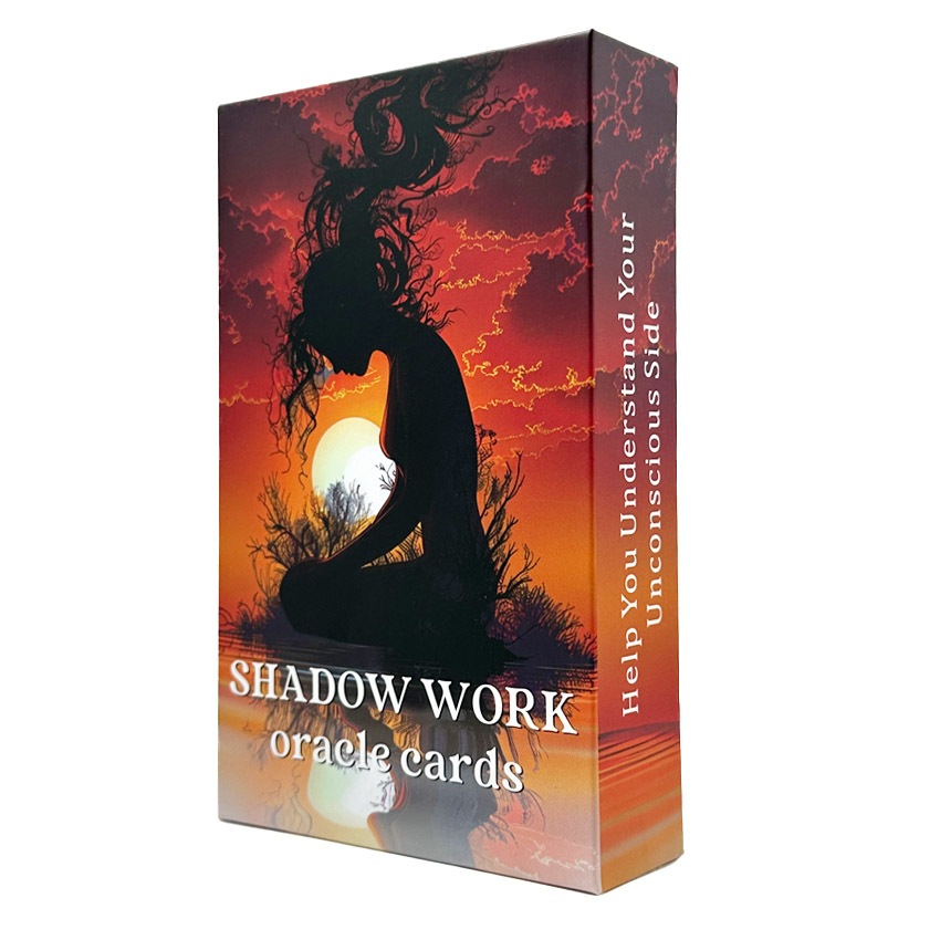 Shadow Work Oracle Cards 56Cards 12X7 CM ช ่ วยให ้ คุณทําความเข ้ าใจด ้ านข ้ างที ่ ไม ่ มีสติของคุณ