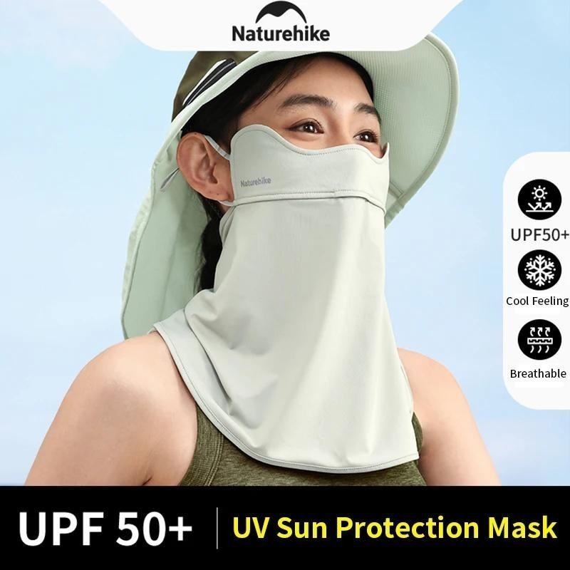 Naturehike Sun Protection Face Mask ผ ้ าพันคอคอป ้ องกันรังสียูวีครีมกันแดดระบายอากาศฤดูร ้ อนขี ่ จักรยานขับรถหน ้ ากากผ ้ าไหมน ้ ําแข ็ ง