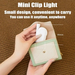 หนังสือถนอมสายตา LED ขนาดเล็กแบบชาร์จไฟได้คลิปไฟกลางคืน 360° ไฟอ่านหนังสือถนอมสายตาปรับระดับได้