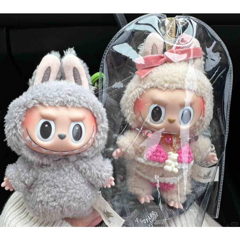 กระเป๋า PVC กันฝน กันฝุ่น ขนาดเล็ก แบบพกพา สีโปร่งใส สําหรับใส่ตุ๊กตา