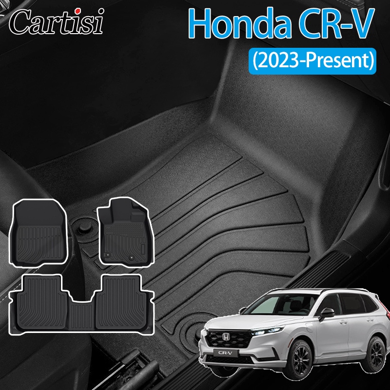 พรมปูพื้นรถยนต์ 3D honda CR-V (2023~2026) crv G6 พรมปูพื้น พรมรถยนต์  พรม 3D พรมยาง 5 ที่นั่ง TPE car mat car foot mat car floor mat carpet