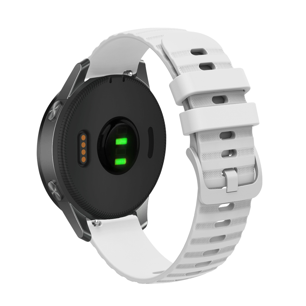 22/20/18mm สายซิลิโคนสําหรับ Garmin Forerunner 265 255 745 Smartwatch Band Forerunner 645 245 165 158 55 265S/255S Soft กีฬาสร ้ อยข ้ อมือ Wave Watchband